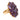 Mid Century 35.75 carat purple synthetic sapphire 14k yellow gold cocktail ring