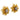 Vintage diamond 18k yellow gold flower clip-on earrings Jack Weir & Sons