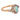 Victorian opal diamond 14k yellow gold swirl ring