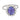 Vintage 2.45 carat tanzanite diamond 14k white gold cluster ring Jack Weir & Sons