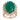 GIA 14 carat emerald diamond 14k yellow gold cluster ring Jack Weir & Sons