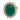 GIA 14 carat emerald diamond 14k yellow gold cluster ring Jack Weir & Sons