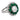 GIA 2.13 carat old mine cut diamond emerald 18k white gold cocktail ring
