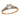 Retro diamond 14k yellow and white gold engagement ring