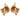 Retro 1.40 carat old European cut diamond 14k yellow gold spray earrings