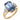 GIA 6.83 carat Ceylon sapphire diamond 14k yellow gold ring Jack Weir & Sons