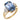 GIA 6.83 carat Ceylon sapphire diamond 14k yellow gold ring Jack Weir & Sons