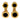 Bvlgari onyx 18k yellow gold double drop earrings Bvlgari
