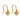 Victorian 1.70 carat total weight diamond 18k yellow gold drop earrings Jack Weir & Sons