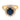 Vintage GIA 2.50 carat sapphire diamond 14k yellow gold cluster ring Jack Weir & Sons
