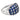 Vintage 3 carat sapphire diamond 14k white gold ring Jack Weir & Sons