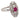 Belle Époque French ruby diamond 18k white gold navette ring Jack Weir & Sons
