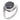 Vintage 5.80 carat black diamond 14k white gold ring