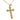 Mid Century 3.45 carat total weight garnet 14k yellow gold cross necklace Jack Weir & Sons