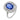 Edwardian GIA 4 carat no heat sapphire diamond 18k white gold cluster ring Jack Weir & Sons