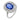 Edwardian GIA 4 carat no heat sapphire diamond 18k white gold cluster ring Jack Weir & Sons