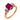 Retro GIA 2.22 carat no heat ruby diamond 18k ring Jack Weir & Sons