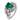 Mid Century GIA 2 carat emerald diamond 14k white gold cocktail ring Jack Weir & Sons