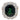 GIA 6.37 carat no heat green-blue sapphire diamond 18k white gold cluster ring Jack Weir & Sons