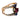 Victorian spinel sapphire diamond 18k yellow gold and silver 2 band ring Jack Weir & Sons