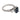 Vintage 1.80 carat sapphire diamond 18k white gold ring Jack Weir & Sons