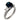 Vintage 1.80 carat sapphire diamond 18k white gold ring Jack Weir & Sons