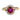 Retro GIA Burma no heat ruby 18k yellow gold and platinum cluster ring Jack Weir & Sons