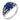 Art Deco 4.50 carat cabochon cut sapphire diamond platinum ring Jack Weir & Sons