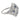 Art Deco diamond sapphire platinum filigree shield ring Jack Weir & Sons