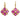 Victorian pink sapphire diamond 18k yellow gold earrings Jack Weir & Sons