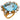 Mid Century 21 carat aquamarine diamond 18k yellow gold cocktail ring Jack Weir & Sons