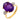 Retro 5 carat amethyst diamond 18k yellow and white gold cocktail ring Jack Weir & Sons
