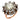 Victorian 2.80 carat rose cut diamond 18k rose gold cluster ring Jack Weir & Sons