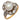 Victorian pearl old mine diamond 18k yellow gold and platinum cluster ring Jack Weir & Sons