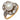 Victorian pearl old mine diamond 18k yellow gold and platinum cluster ring Jack Weir & Sons