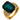 Vintage 10.40 carat tourmaline diamond 18k yellow gold cocktail ring