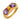 Vintage citrine amethyst 18k yellow gold ring Jack Weir & Sons