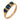 Victorian sapphire 18k yellow gold 3 stone ring Jack Weir & Sons