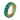 Vintage 12 carat emerald 14k yellow gold eternity band Jack Weir & Sons