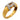 Vintage Cartier diamond 18k yellow gold double C band Cartier