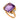Retro 8.95 carat amethyst 18k rose gold cocktail ring Jack Weir & Sons