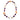 Vintage Fred Paris coral, amethyst, rock crystal diamond 18k gold necklace Fred Paris