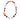 Vintage Fred Paris coral, amethyst, rock crystal diamond 18k gold necklace Fred Paris