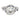 Art Deco 2.98 carat diamond sapphire platinum engagement ring Jack Weir & Sons