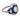 Art Deco style 1.27 carat diamond sapphire platinum ring Jack Weir & Sons