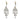 Contemporary 11.20 carat total weight diamond platinum chandelier earrings Jack Weir & Sons