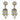 6 carat yellow and white diamond chandelier earrings Jack Weir & Sons