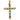 Victorian 6 carat emerald diamond 18k yellow gold cross pendant Jack Weir & Sons
