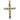 Victorian 6 carat emerald diamond 18k yellow gold cross pendant Jack Weir & Sons