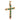 Victorian 6 carat emerald diamond 18k yellow gold cross pendant Jack Weir & Sons